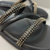Papete Preta Spikes Beira Rio - comprar online