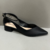 Sapato Scarpin Preto Aberto dos lados Salto Bloco