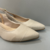 Scarpin aberto atrás nude salto bloco - comprar online
