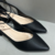 Sapato Scarpin Preto Aberto dos lados Salto Bloco - Becca Calçados Numeração especial | Sapatos Grandes | Plus Size