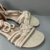Sandália rasteira flat artesanal de amarração bege - comprar online