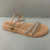 Sandalia Papete 2 em 1 Nude Rosado Com Brilhos Beira Rio - Becca Calçados Numeração especial | Sapatos Grandes | Plus Size