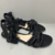 Sandália rasteira flat artesanal de amarração preto na internet