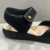 Sandália Anabela Preta de Velcro Modare - Becca Calçados Numeração especial | Sapatos Grandes | Plus Size