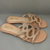 Rasteira flat Serpente Rose