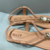 Sandália Marrom Rasteira Flat com Pedras - Becca Calçados Numeração especial | Sapatos Grandes | Plus Size