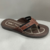 Chinelo de Dedo masculino Couro Cor Marrom