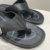 Chinelo de Dedo masculino de Couro Com Fivela Regulável Cor Preta - Becca Calçados Numeração especial | Sapatos Grandes | Plus Size
