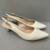Scarpin aberto atrás marfim (off white)