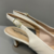 Scarpin aberto atrás marfim (off white) na internet