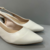 Scarpin aberto atrás marfim (off white) - comprar online