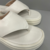 Tamanco Flatform de Dedo Tiras Acolchoadas Off White - comprar online