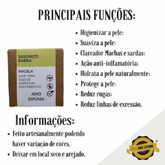 Sabonete de Macela Artesanal Amo Espuma Clareador Calmante - loja online