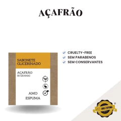 Sabonete de Açafrão Redução de pelos - Amo Espuma | Os melhores artesanais para você