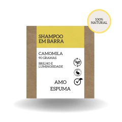 Shampoo Sólido Camomila Vegano Brilho e Luminosidade - comprar online