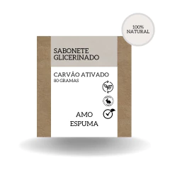 Sabonete de Carvão Ativado Pele Madura Artesanal - comprar online