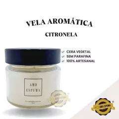 Imagem do Vela Aromática Citronela Vegana 145g