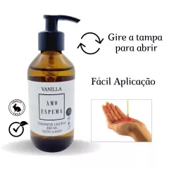 Sabonete Líquido de Vanilla Pele Macia e Perfumada - Amo Espuma | Os melhores artesanais para você