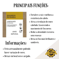 Shampoo Sólido de Jaborandi Fortalecimento Crescimento - comprar online