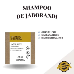Shampoo Sólido de Jaborandi Fortalecimento Crescimento - Amo Espuma | Os melhores artesanais para você