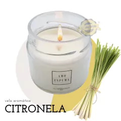 Vela Aromática Citronela Vegana 145g