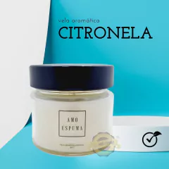 Vela Aromática Citronela Vegana 145g - loja online