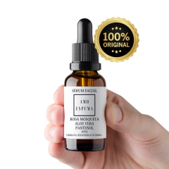 Sérum Facial Rosa Mosqueta Aloe Vera Pantenol Hidrata Regenera Ilumina