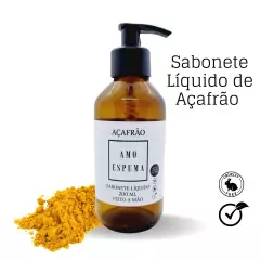 Sabonete Líquido de Açafrão Redução de Pelôs Foliculite - Amo Espuma | Os melhores artesanais para você