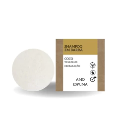 Shampoo Sólido De Coco Cabelos Secos e Danificados Vegano Natural na internet