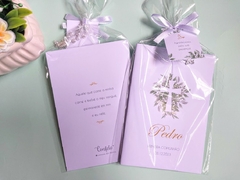 Livro de Orações | 10x15cm - Floral Cruz - confete atelie