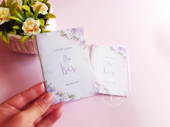 Livro de Orações | 7x10cm - Floral romântico lilás