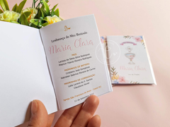 Livro de Orações | 7x10cm - Espirito Santo Floral - confete atelie