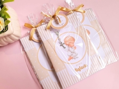 Livro de Orações | 10x15cm - Anjo Listras dourado