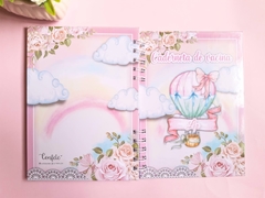 Caderneta de Vacinação | Personalizada | Balão menina - comprar online