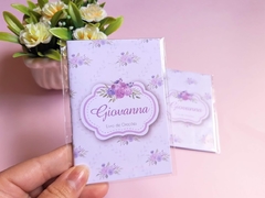 Livro de Orações | 7x10cm - Floral Lilás