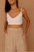 Cropped básico de alça Essência Branco - comprar online