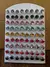 Cartela com 36 pares de brincos Ponto de Luz 8 mm - Unissex - Colorido