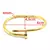 Bracelete Prego de Coração Banho Dourado - Aço Inoxidável na internet