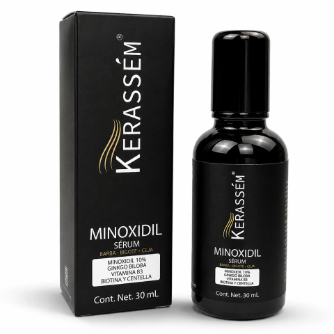 Sérum Minoxidil 10% Roll On para Barba, Bigote y Ceja | 30 mL