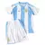 Kit Infantil Argentina I 24/25 - Adidas - Branco e azul - comprar online