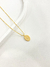 Colar medalha oval personalizado ouro - comprar online