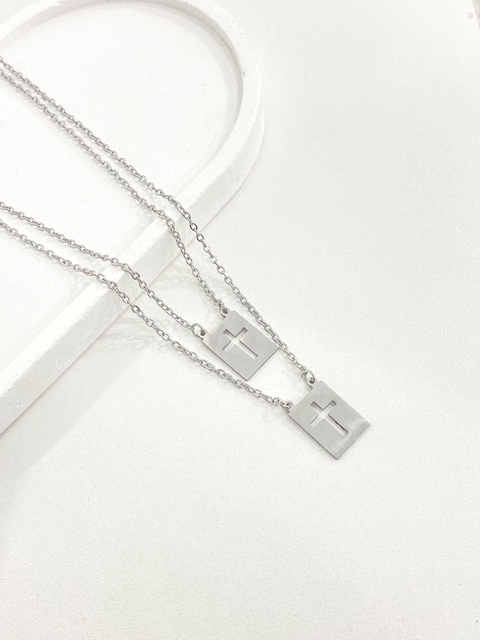 Escapulário cruz vazado masculino - comprar online