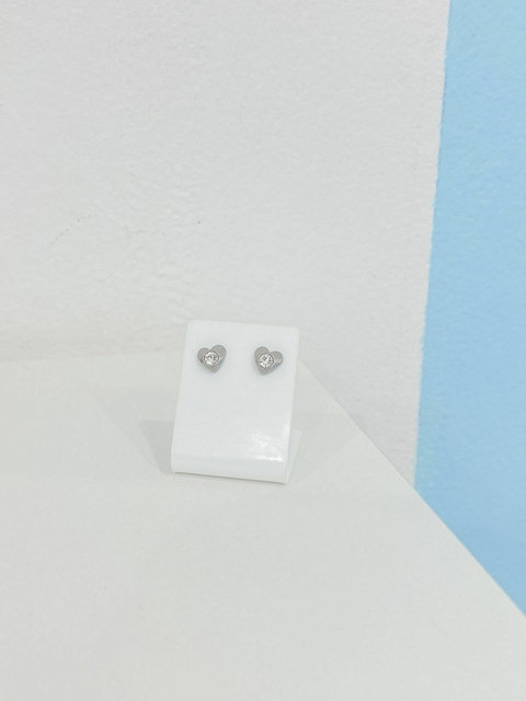 Brinco Coração Cristal