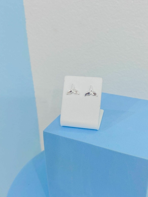 Brinco cauda de sereia prata