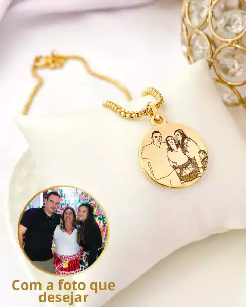 Colar Recordações - Com a sua Foto