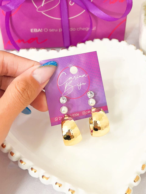 Trio de Brincos - comprar online