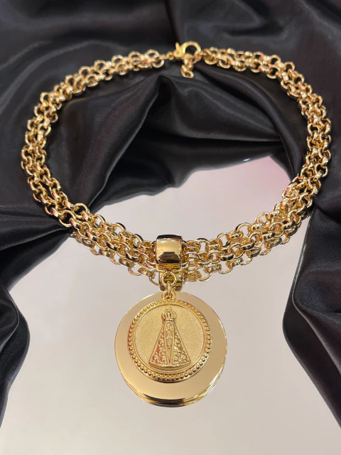 Colar Nossa Senhora 2 voltas