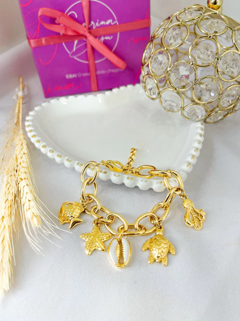 Pulseira Berloque Fundo do Mar - comprar online
