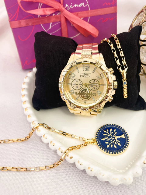 Kit Árvore da Vida Azul Com Relógio - comprar online