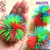 Bola sensorial FLUFFY 6cm (pompom) em silicone - loja online